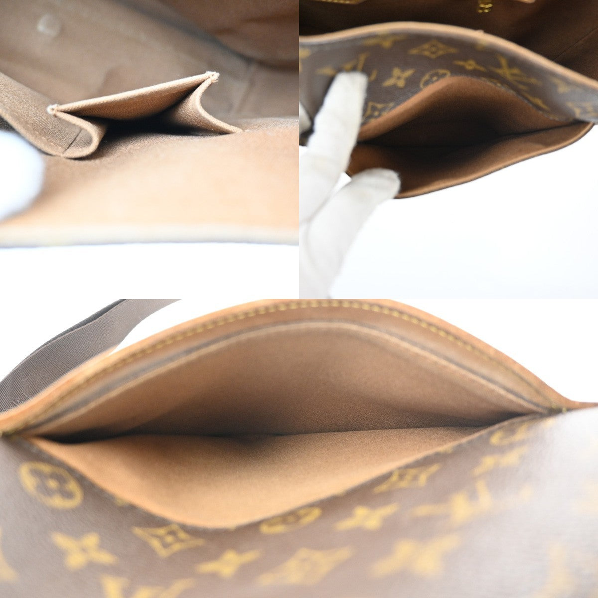 LOUIS VUITTON Abbesses Messenger Shoulder Bag Monogram Leather BN M45257 88MA232