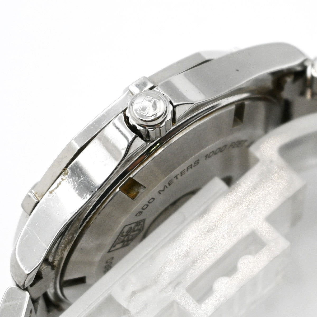TAG HEUER Aquaracer 300M Watch 39mm WAF2110 Automatic Black Dial Date SS 23LC585