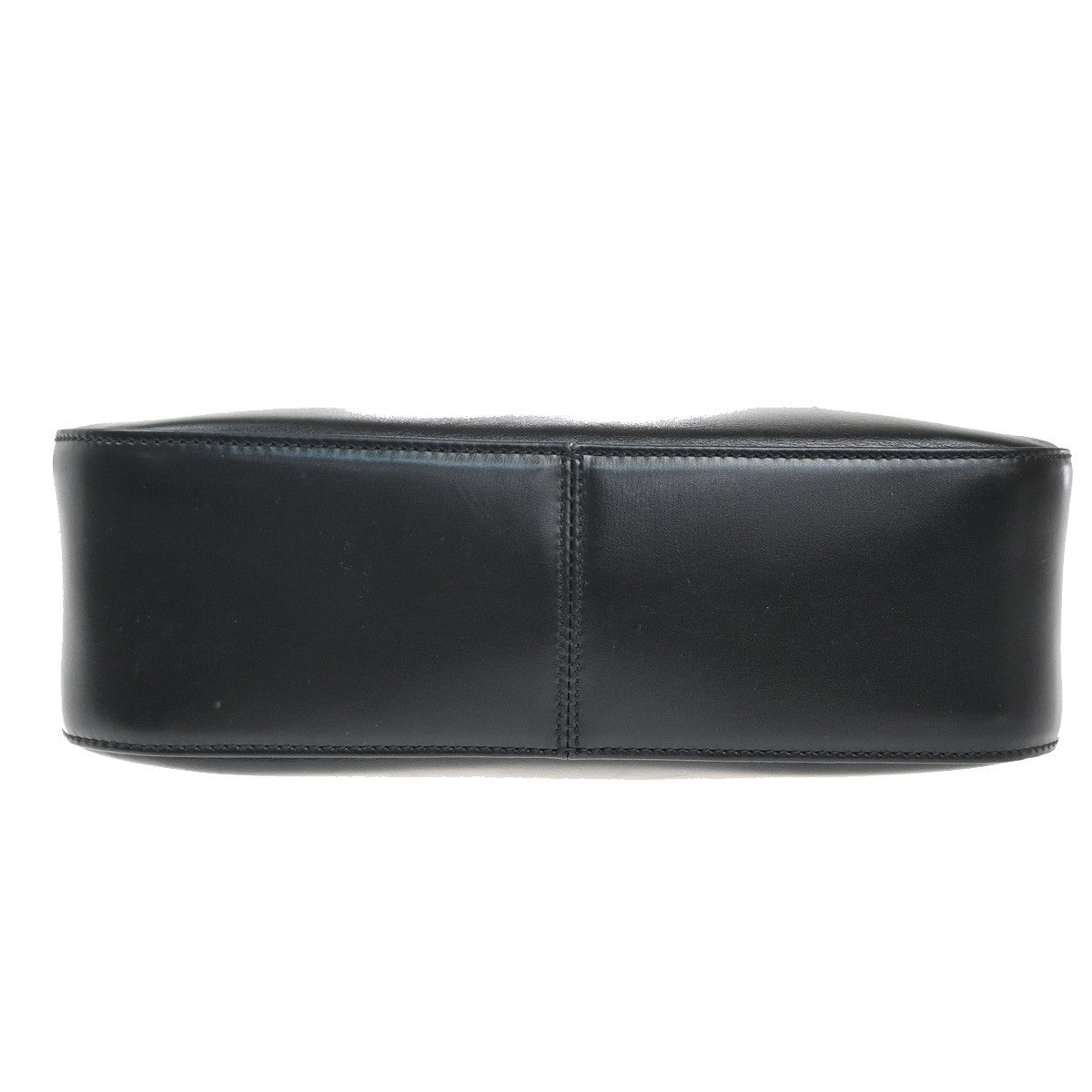 SALVATORE FERRAGAMO Gancini Logo Shoulder Bag Leather Black GHW Italy 30MA368