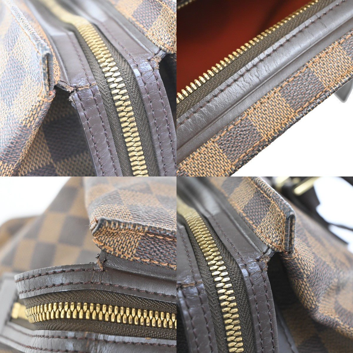 LOUIS VUITTON Chelsea Shoulder Tote Bag Damier Ebene Leather BN N51119 77MA601