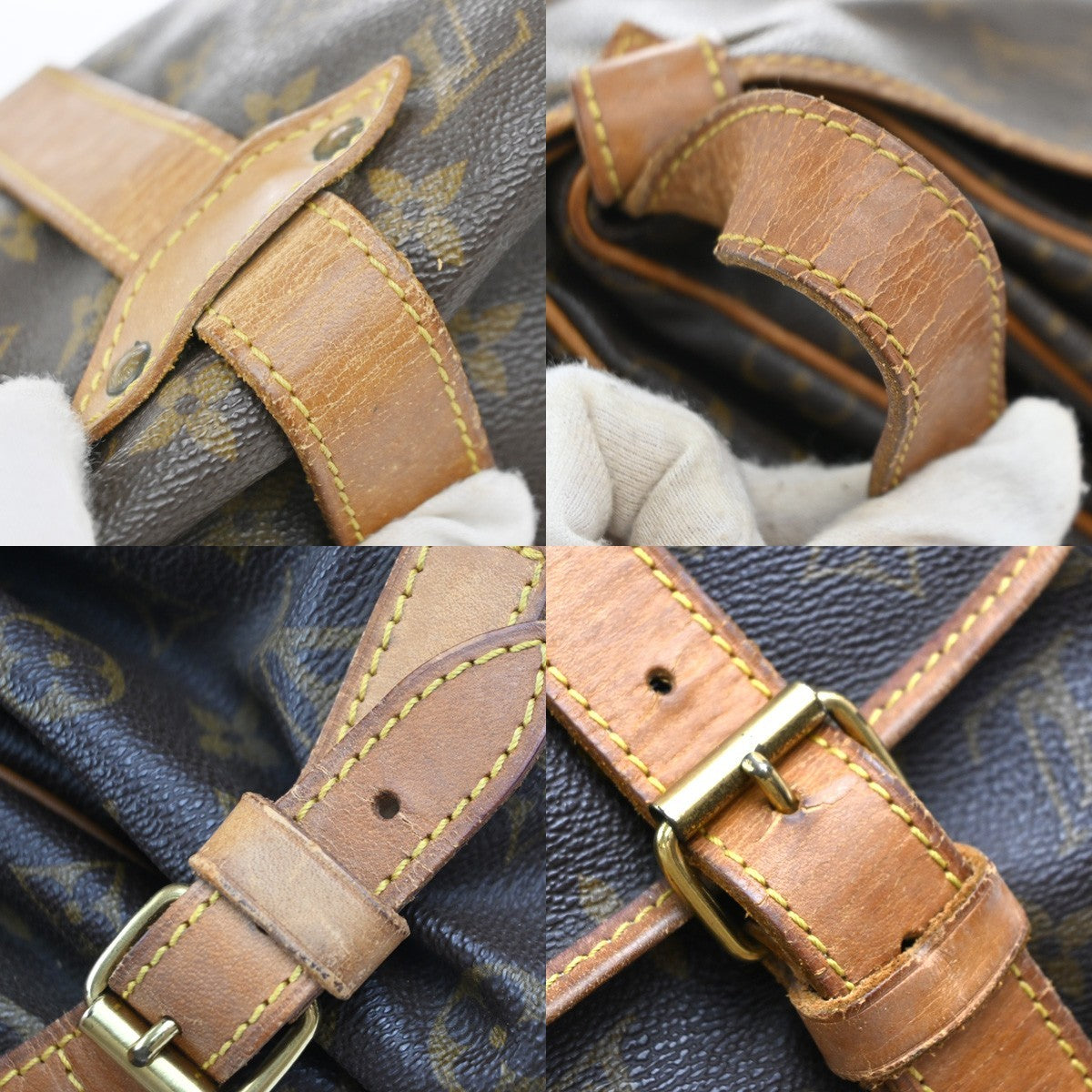 LOUIS VUITTON Saumur 35 Shoulder Bag Monogram Leather BN France M42254 82EG371