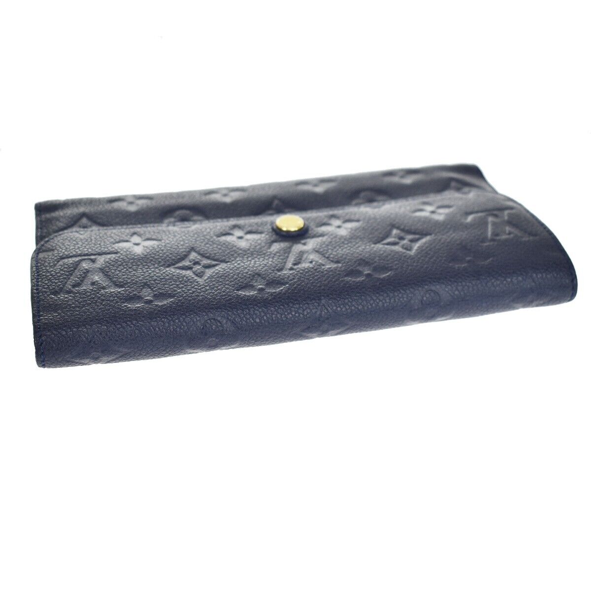 LOUIS VUITTON PorteFeuille Virtuose Wallet Empreinte Leather Blue M60586 36SH083