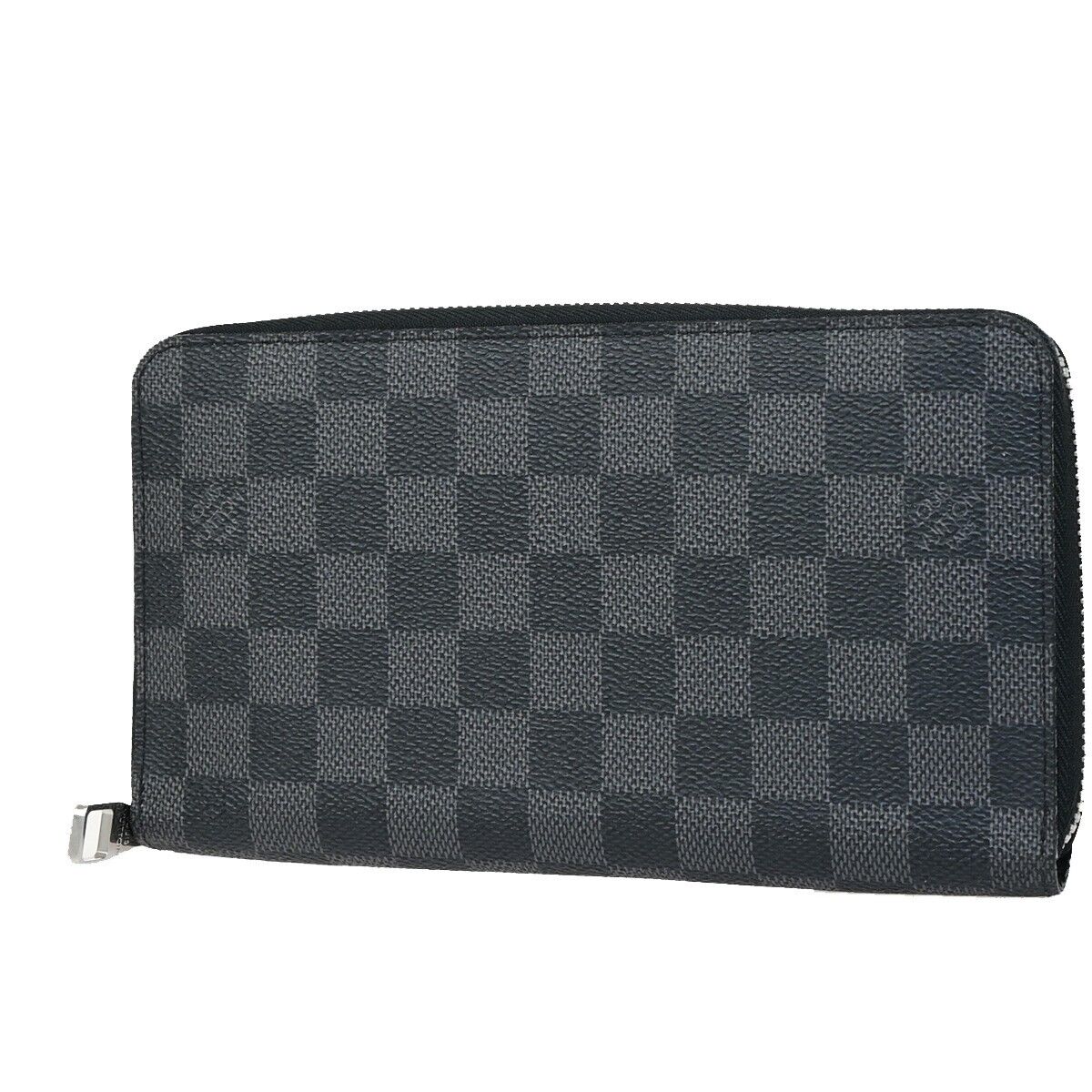 LOUIS VUITTON Zippy Organizer Long Bifold Wallet Damier Graphite N63077 14KA398