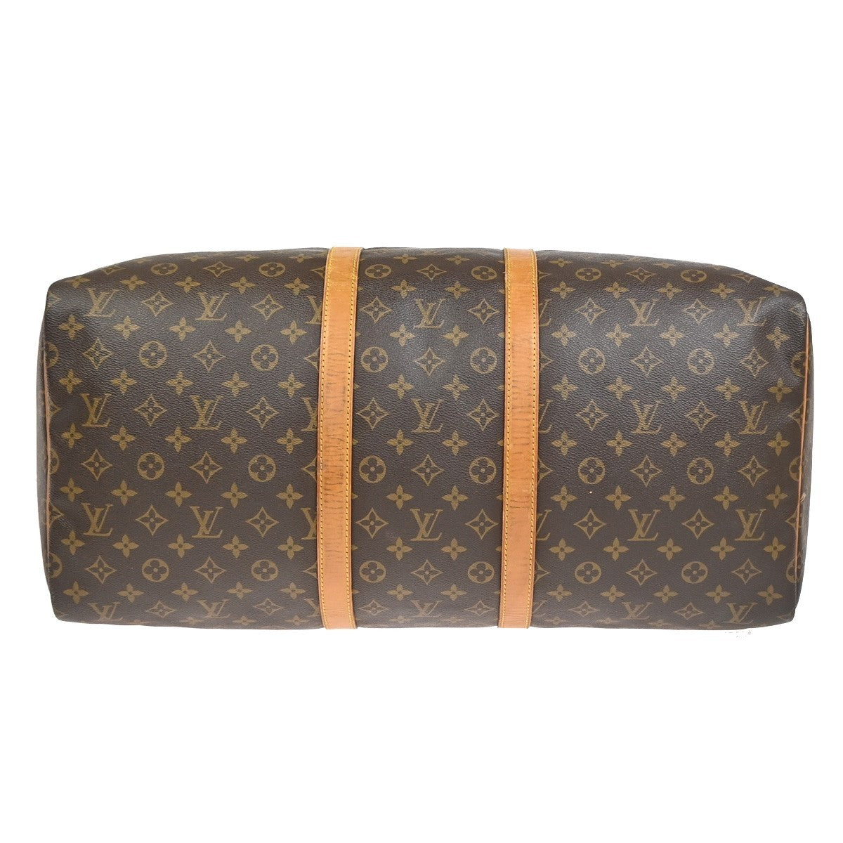 LOUIS VUITTON Keepall 55 Travel Hand Bag Monogram Leather Brown M41424 77YJ053