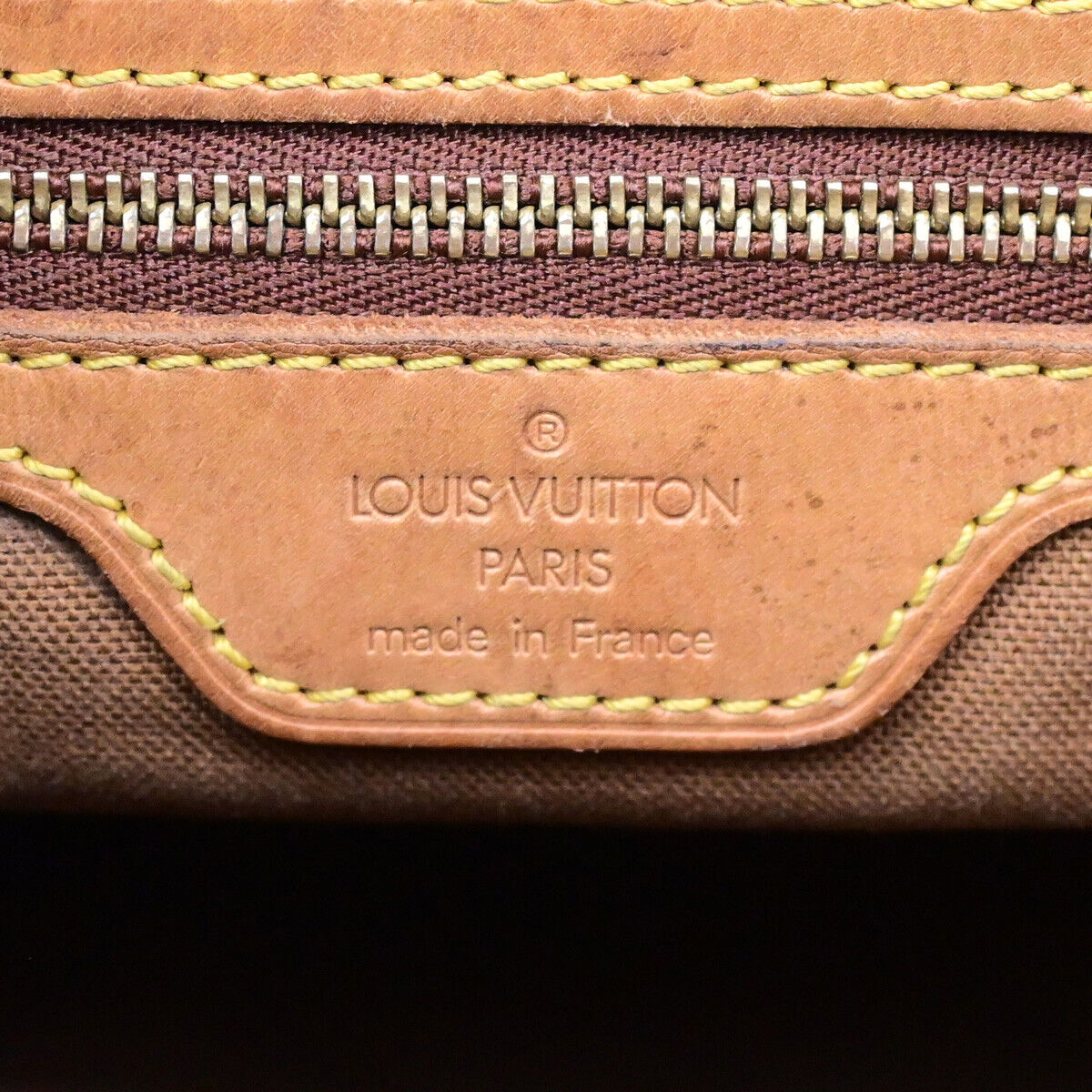 LOUIS VUITTON Cabas Piano Shoulder Bag Monogram Leather Brown M51148 65SJ615