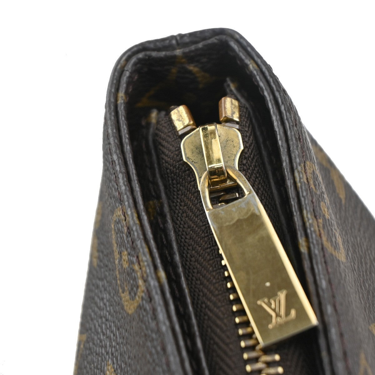 LOUIS VUITTON Cabas Mezzo Shoulder Bag Monogram Leather Brown M51151 77PA001