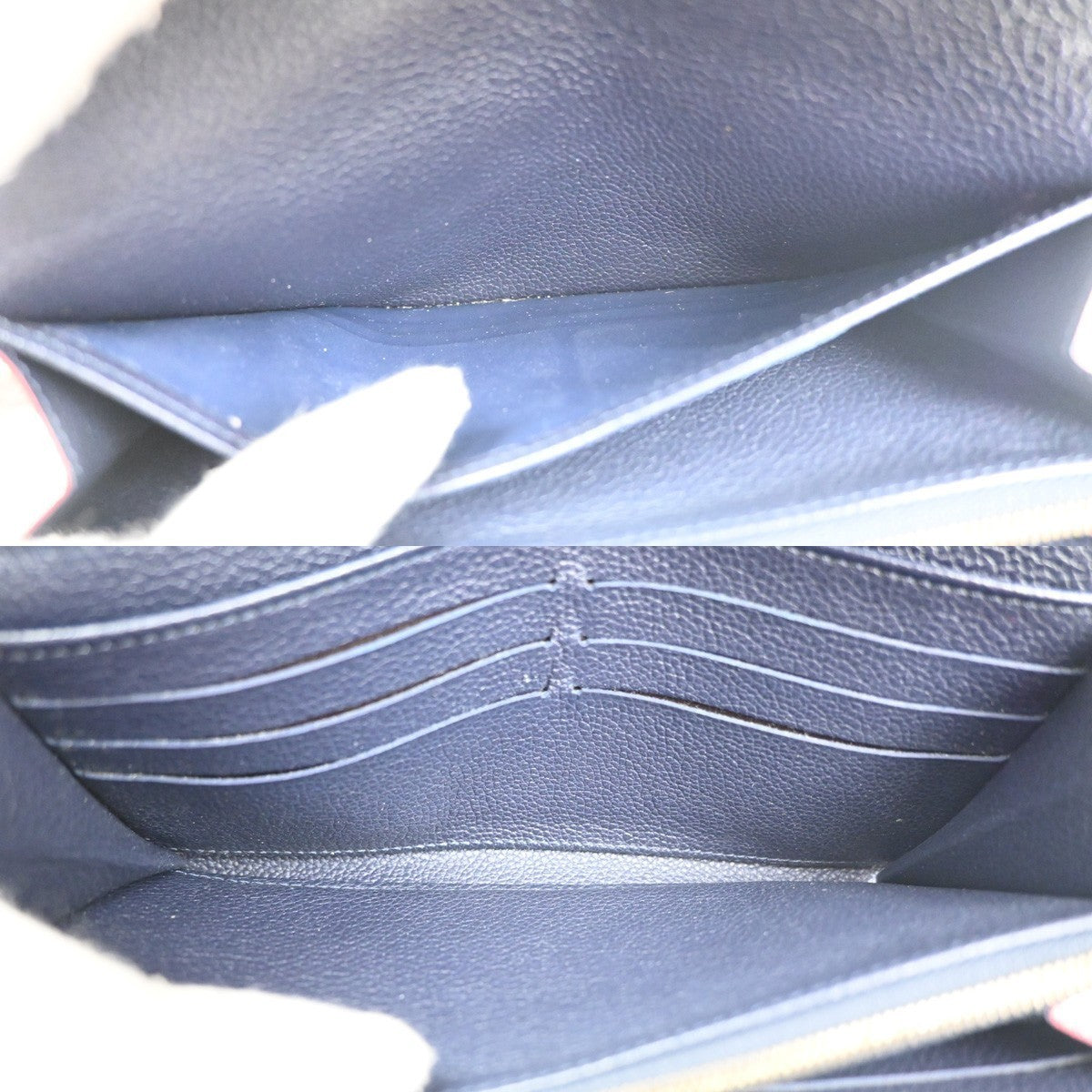 LOUIS VUITTON Portefeuille Sarah Wallet Monogram Empreinte Blue M62125 69MA195