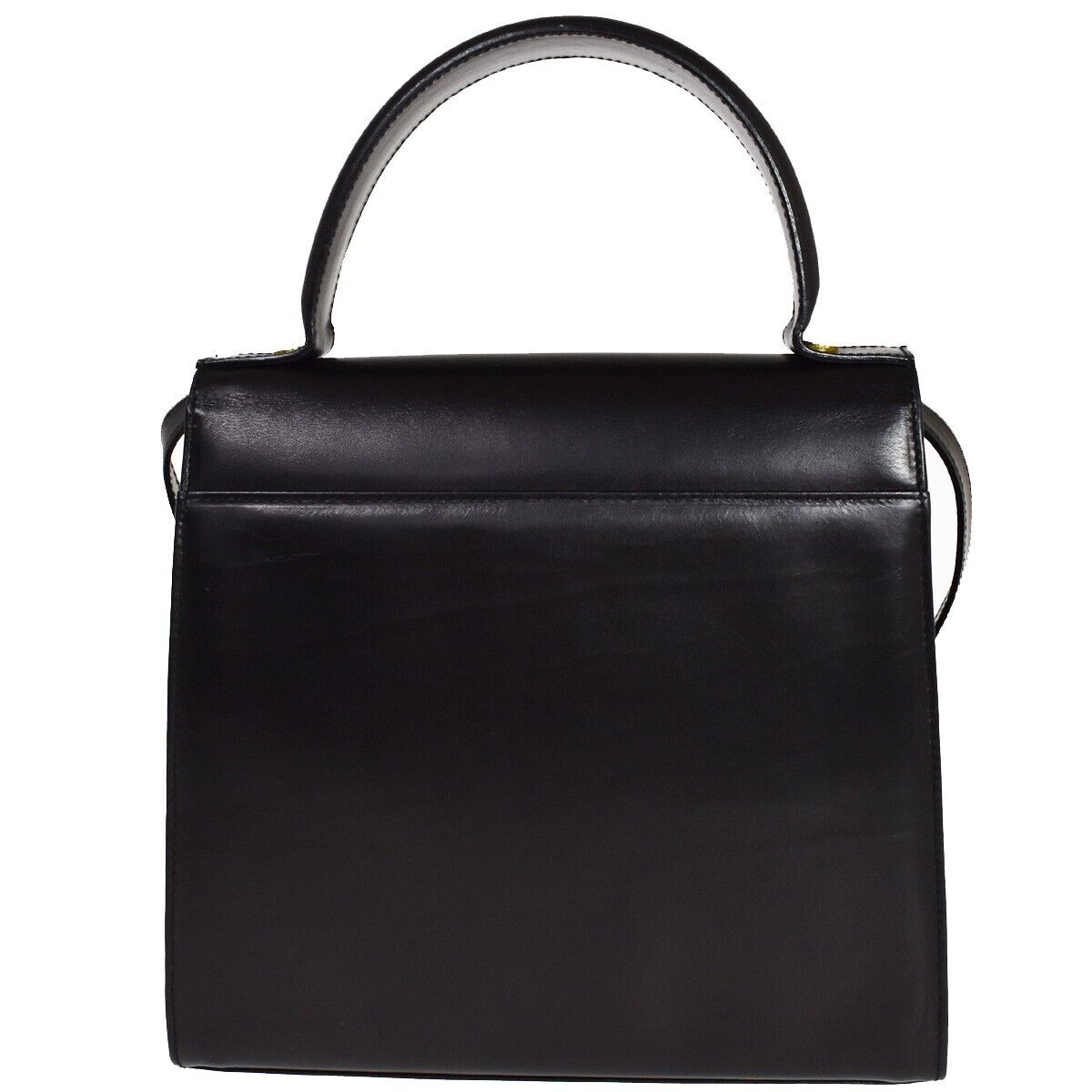 SALVATORE FERRAGAMO Vara 2Way Shoulder Hand Bag Leather Black GHW Italy 39YD854