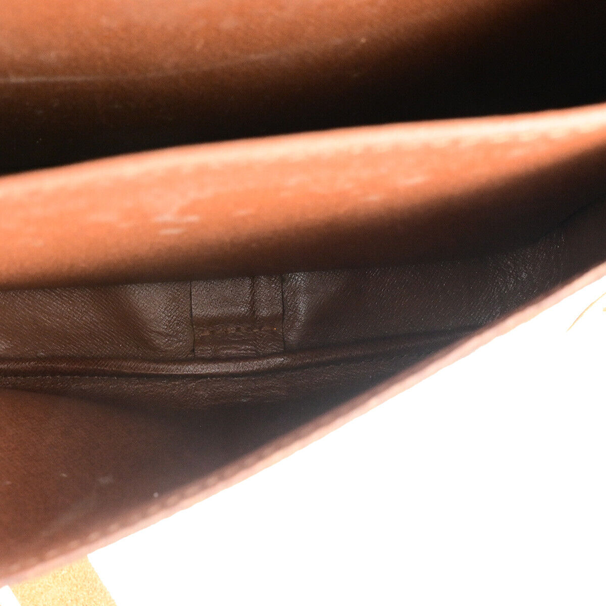 LOUIS VUITTON Cartouchiere MM Shoulder Bag Monogram Leather Brown M51253 86YF102