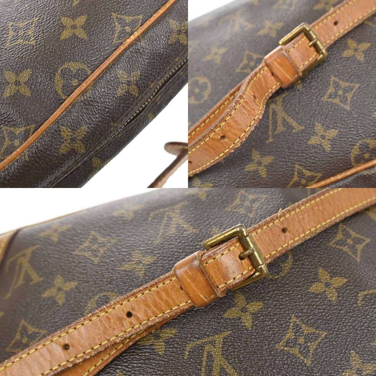 LOUIS VUITTON Trocadero 24 Shoulder Bag Monogram Leather Brown M51276 30YJ189
