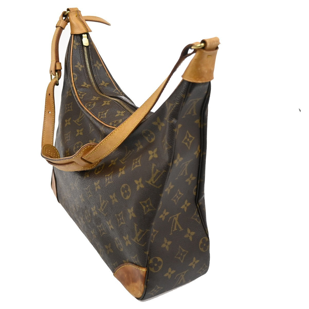 LOUIS VUITTON Boulogne 35 Shoulder Bag Monogram Leather Brown M51260 82DA109
