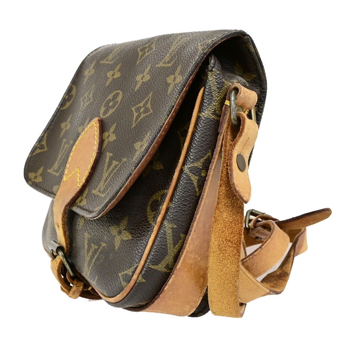 LOUIS VUITTON Mini Cartouchiere Shoulder Bag Monogram Leather BN M51254 64ED005