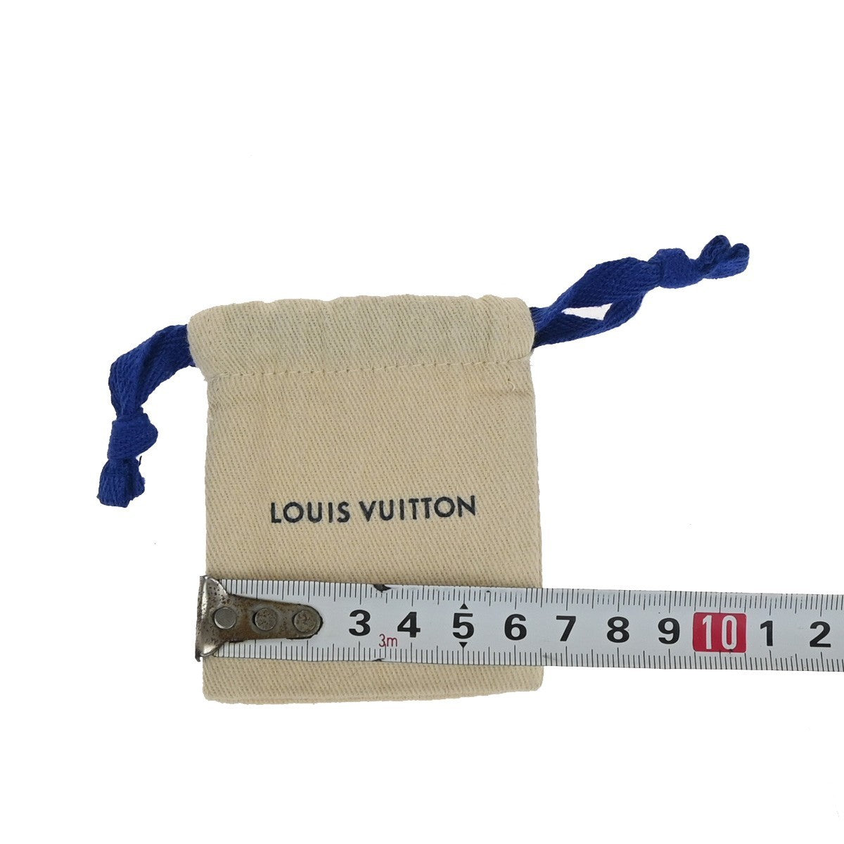 LOUIS VUITTON Logo 10 Set Dust Bag Drawstring Canvas Cotton Beige Brown 09KC790