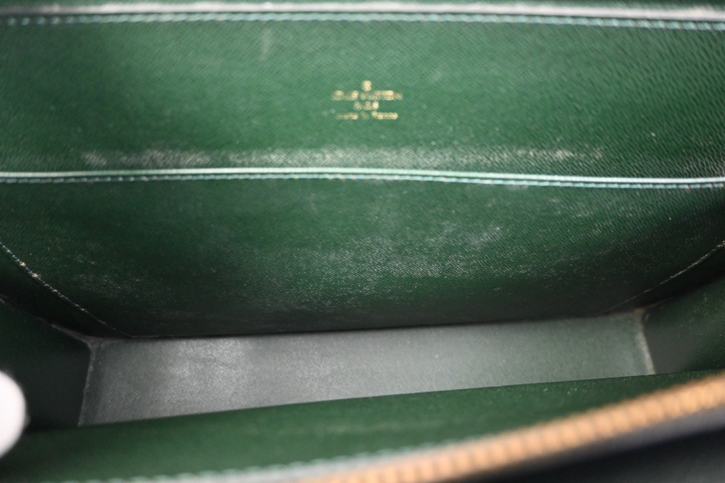 LOUIS VUITTON Porte Documents Lozan Briefcase Hand Bag Taiga M30054 04ZA369
