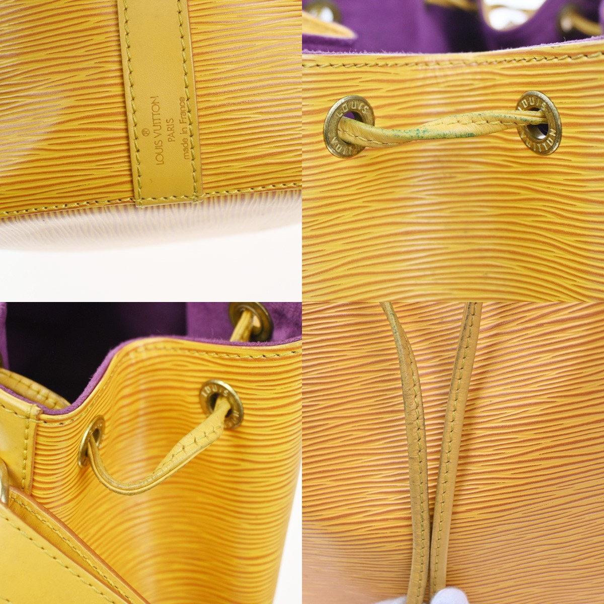 LOUIS VUITTON Petit Noe Drawstring Shoulder Bag Epi Leather YW M44109 85KC771