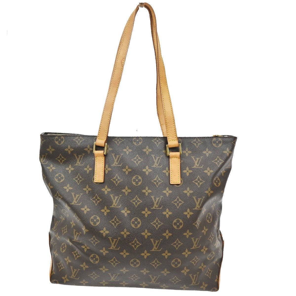 LOUIS VUITTON Cabas Mezzo Shoulder Bag Monogram Leather Brown M51151 85TA201