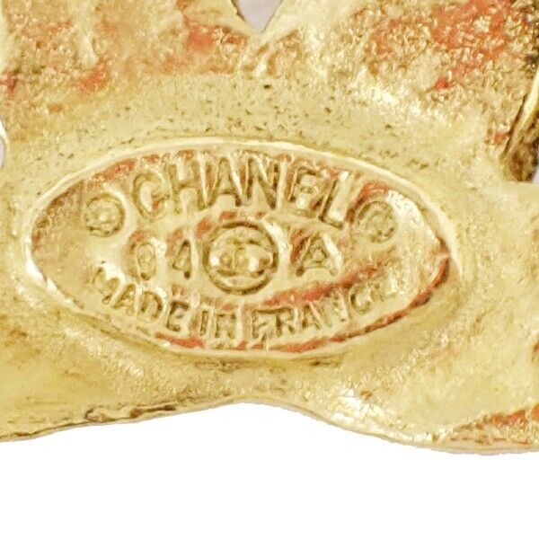 CHANEL Triple CC Chain Pendant Necklace 94A Gold Accessory Vinatge 636RJ025