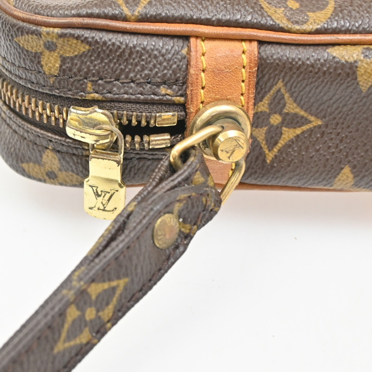 LOUIS VUITTON Marly Dragonne GM Clutch Hand Bag Monogram Brown M51825 60CA559