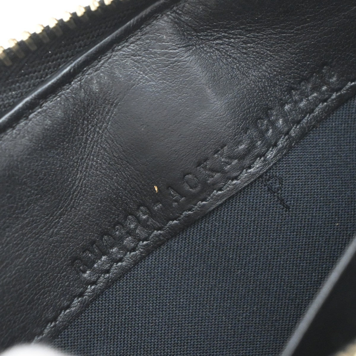 FENDI Logo F is Fendi Zipper Long Around Wallet Leather Black Italy 61KP191