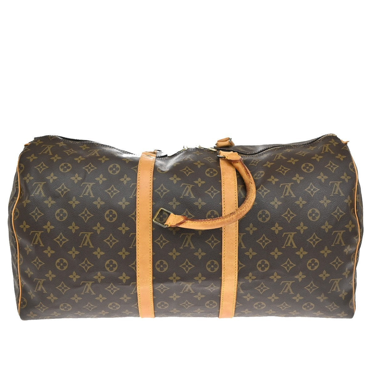 LOUIS VUITTON Keepall 55 Travel Hand Bag Monogram Leather Brown M41424 67DA057