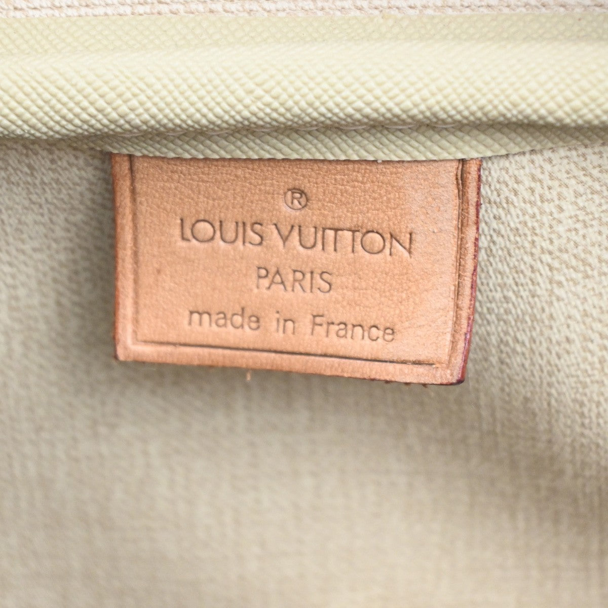 LOUIS VUITTON LV Logo Deauville Hand Bag Monogram Leather Brown M47270 13MA266