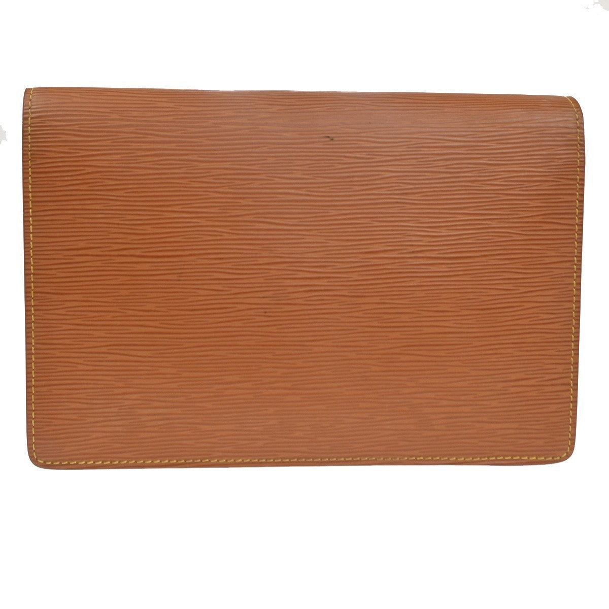 LOUIS VUITTON Sellier Dragonne Clutch Hand Bag Epi Leather Gold M52618 05TA594