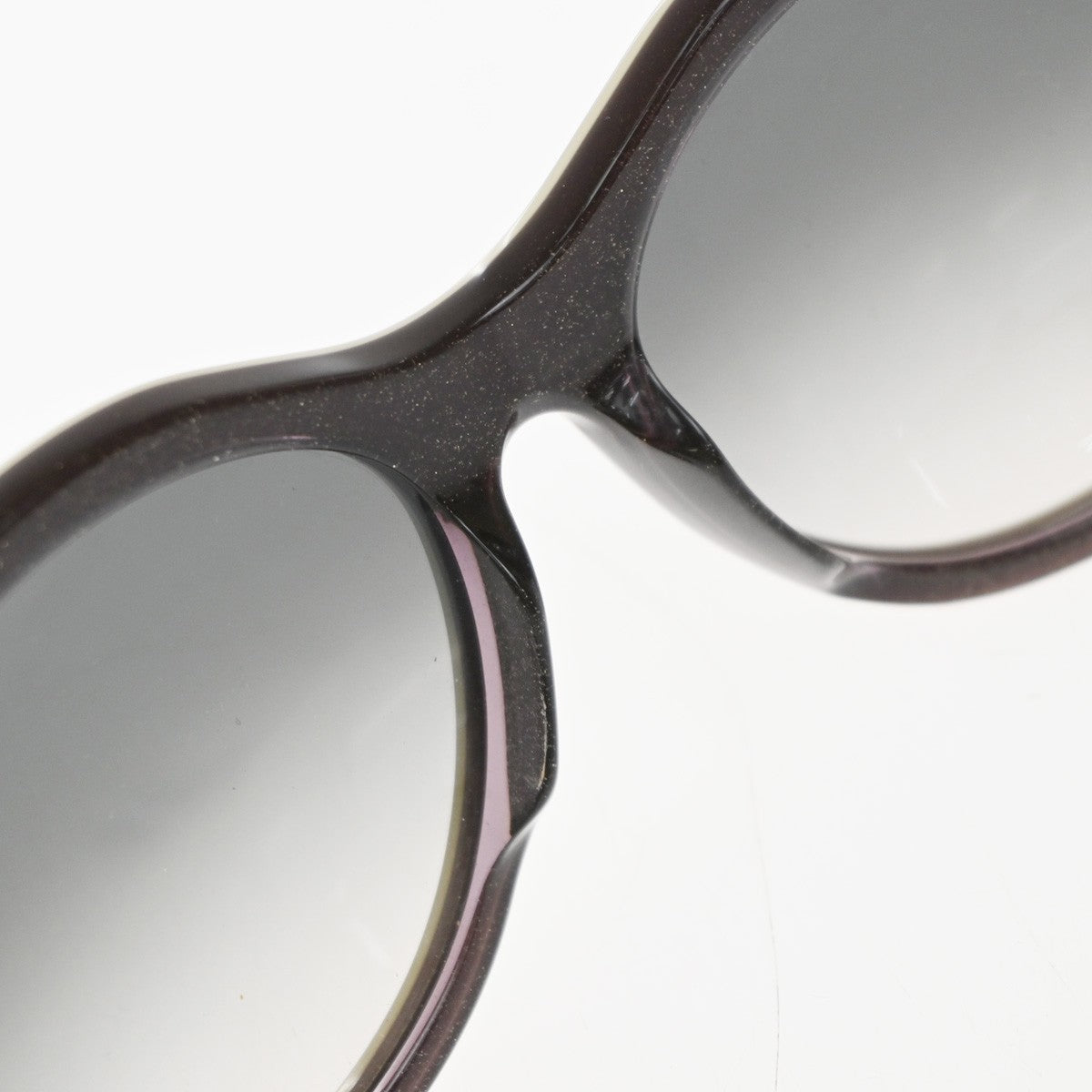 LOUIS VUITTON Glitter Sunglasses Eye Wear Plastic Blue Silver Z0592E 36RP159