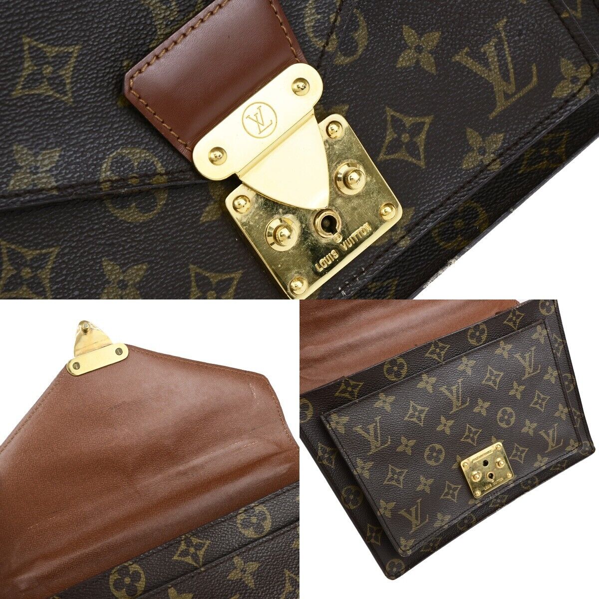 LOUIS VUITTON Monceau 26 2Way Shoulder Hand Bag Monogram Leather M51187 73ED226