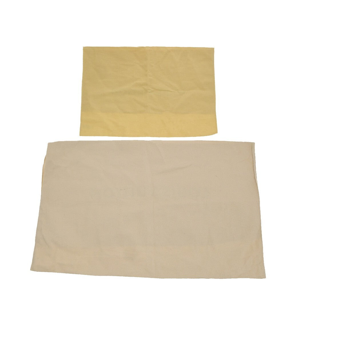 LOUIS VUITTON Logo 10 Set Dust Bag Drawstring Canvas Cotton Beige Brown 09FB551