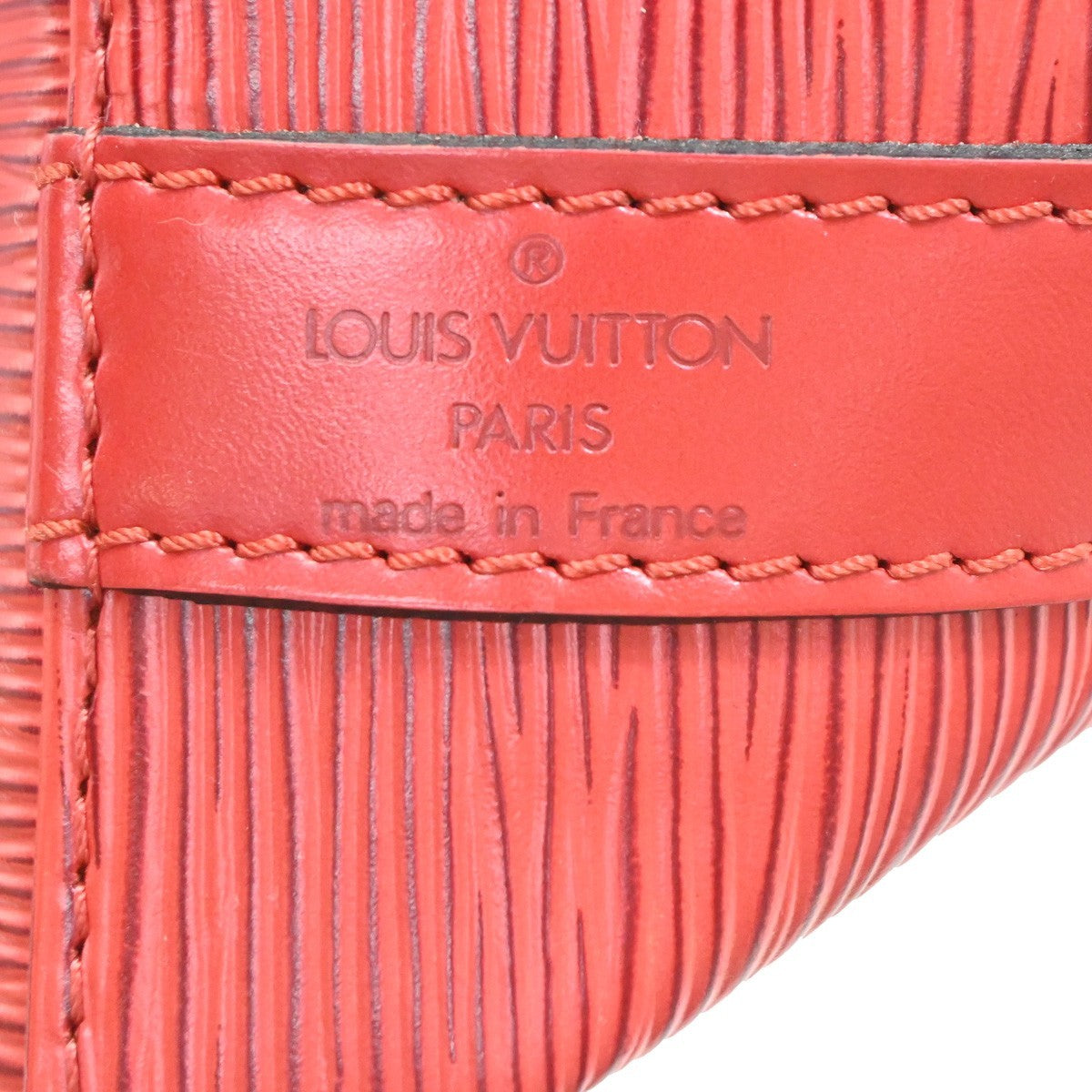 LOUIS VUITTON Petit Noe Drawstring Shoulder Bag Epi Leather Red M44107 70PA054