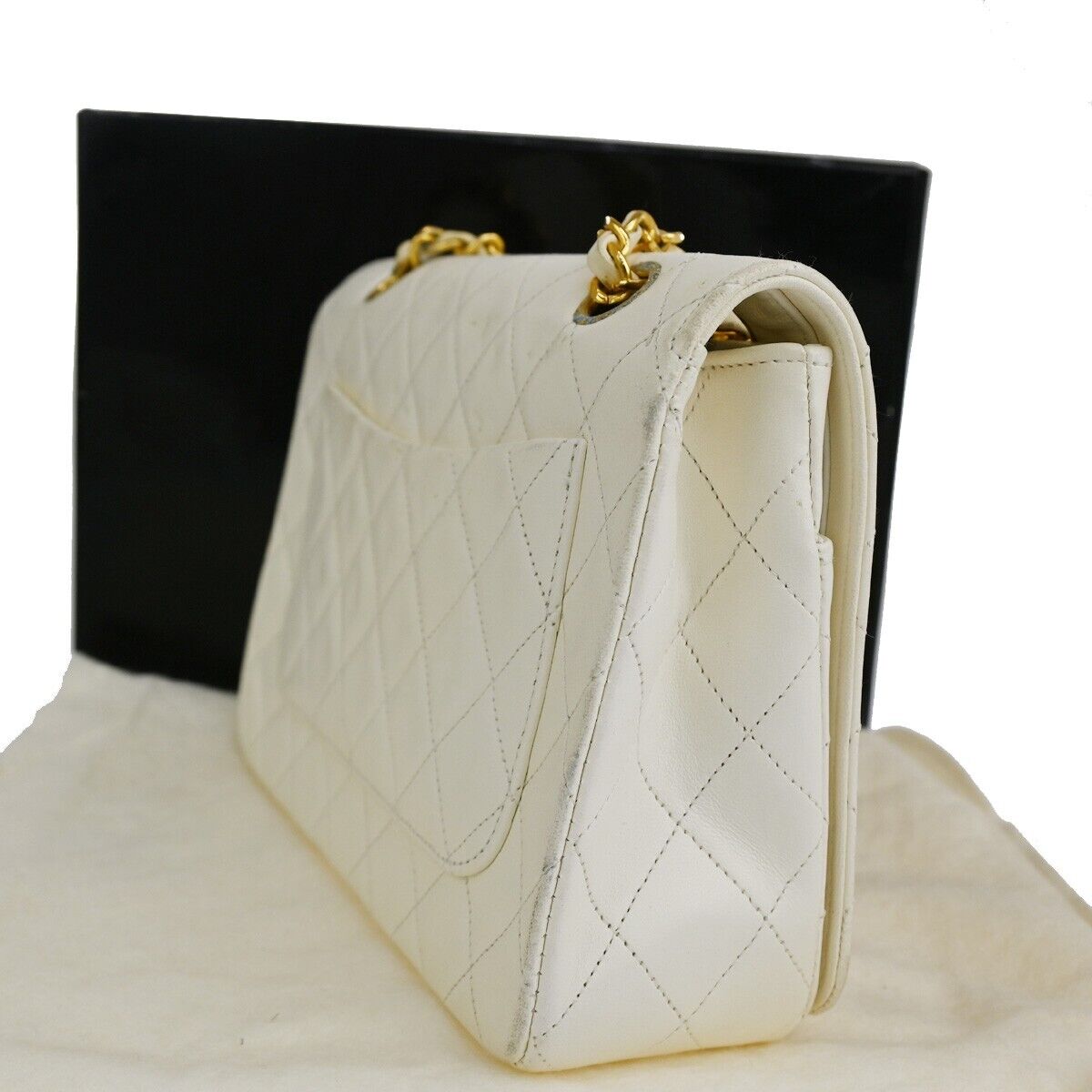 CHANEL CC Matelasse Full Flap Chain Shoulder Bag Leather WE GHW Vintage 617RJ464