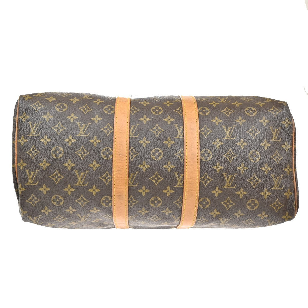 LOUIS VUITTON Keepall 45 Travel Hand Bag Monogram Leather Brown M41428 77KB355