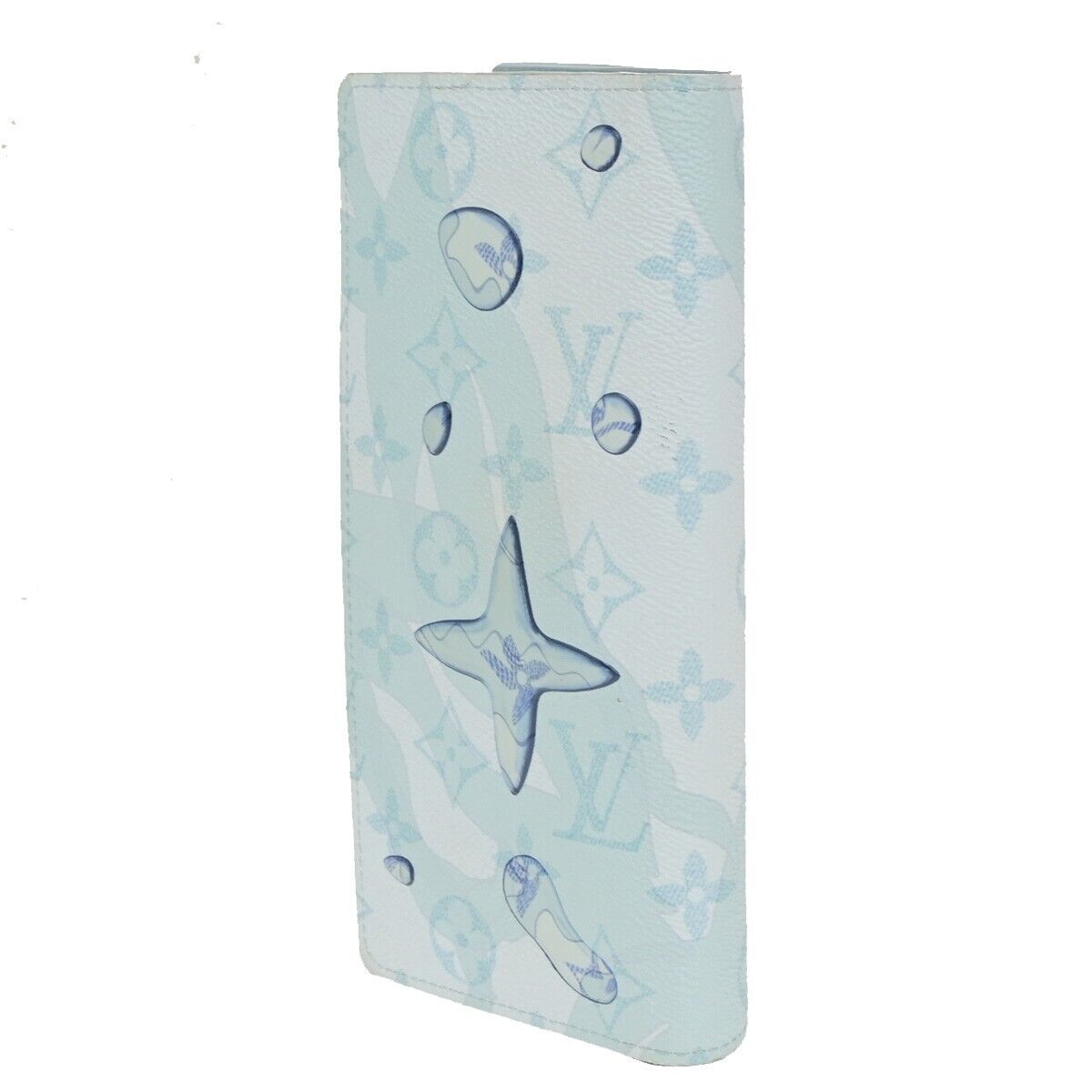 LOUIS VUITTON Portefeuille Brazza Long Wallet Monogram AquaGarden M82306 76SJ428