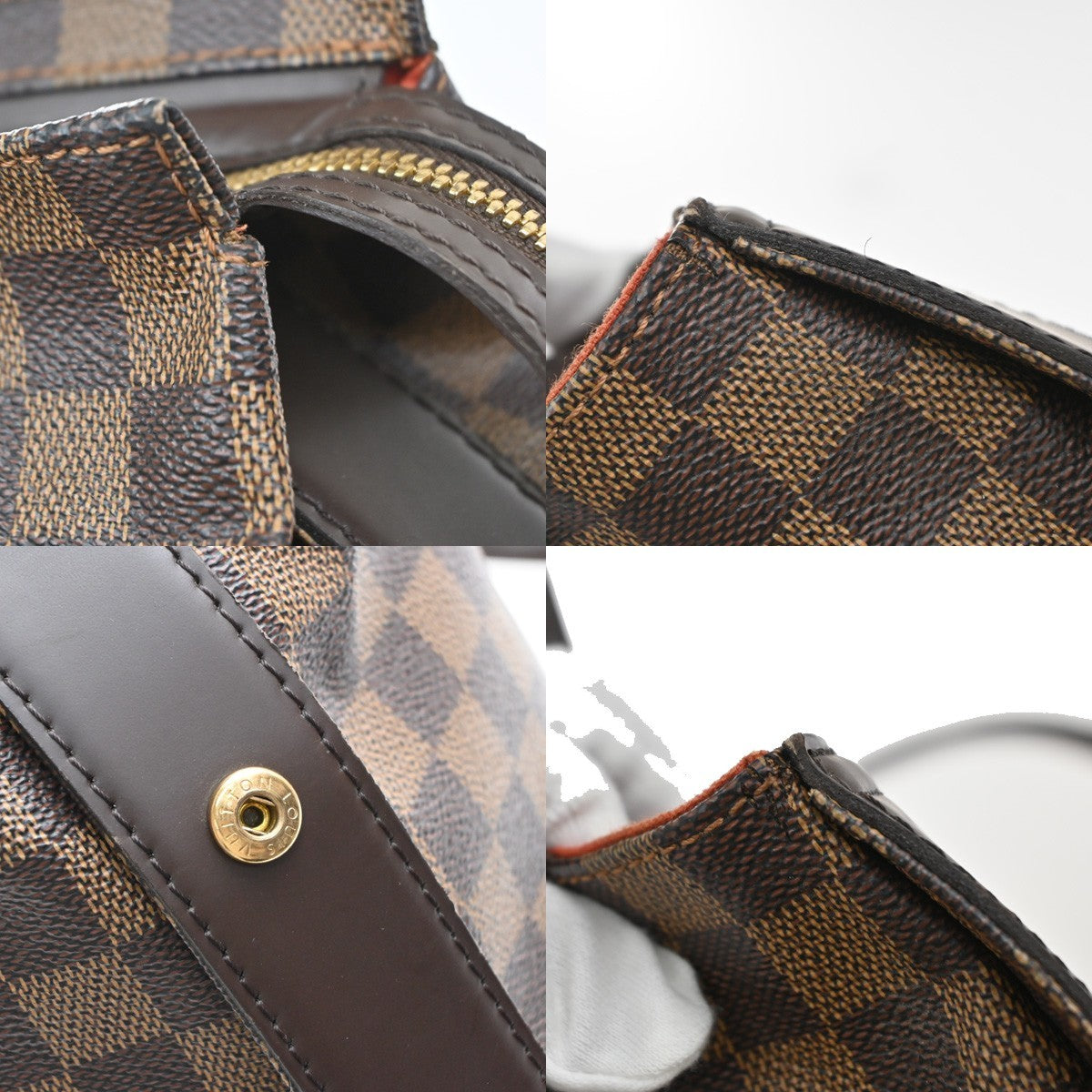 LOUIS VUITTON Chelsea Shoulder Tote Bag Damier Ebene Leather BN N51119 86YJ119