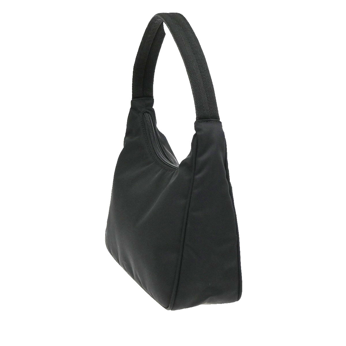 PRADA Logo Tessuto Mini Shoulder Hand Bag Nylon Black SHW Italy 32YJ188