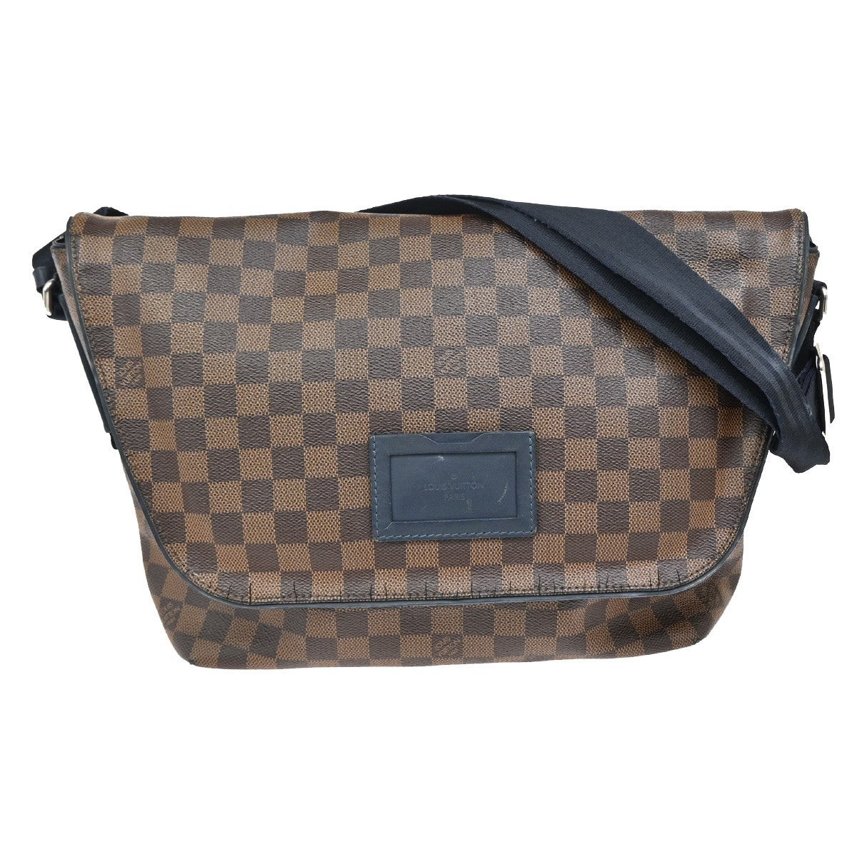 LOUIS VUITTON Sprinter MM Shoulder Bag Damier Ebene Leather Brown N41254 76FC138