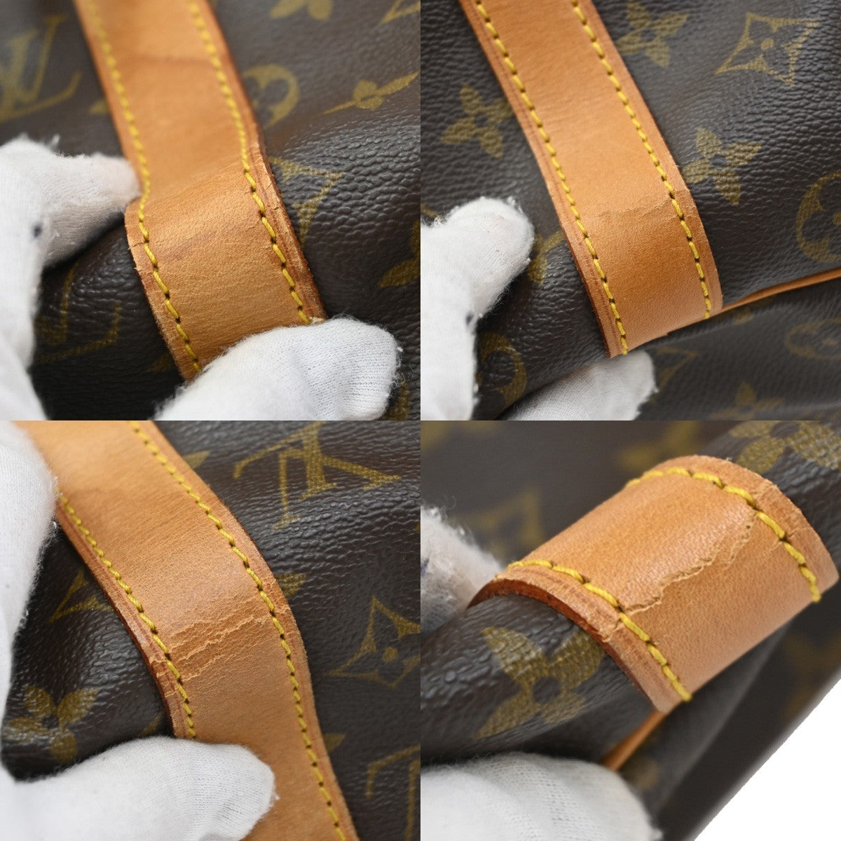 LOUIS VUITTON Keepall Bandouliere 50 2Way Hand Bag Monogram Brown M41416 16EF936