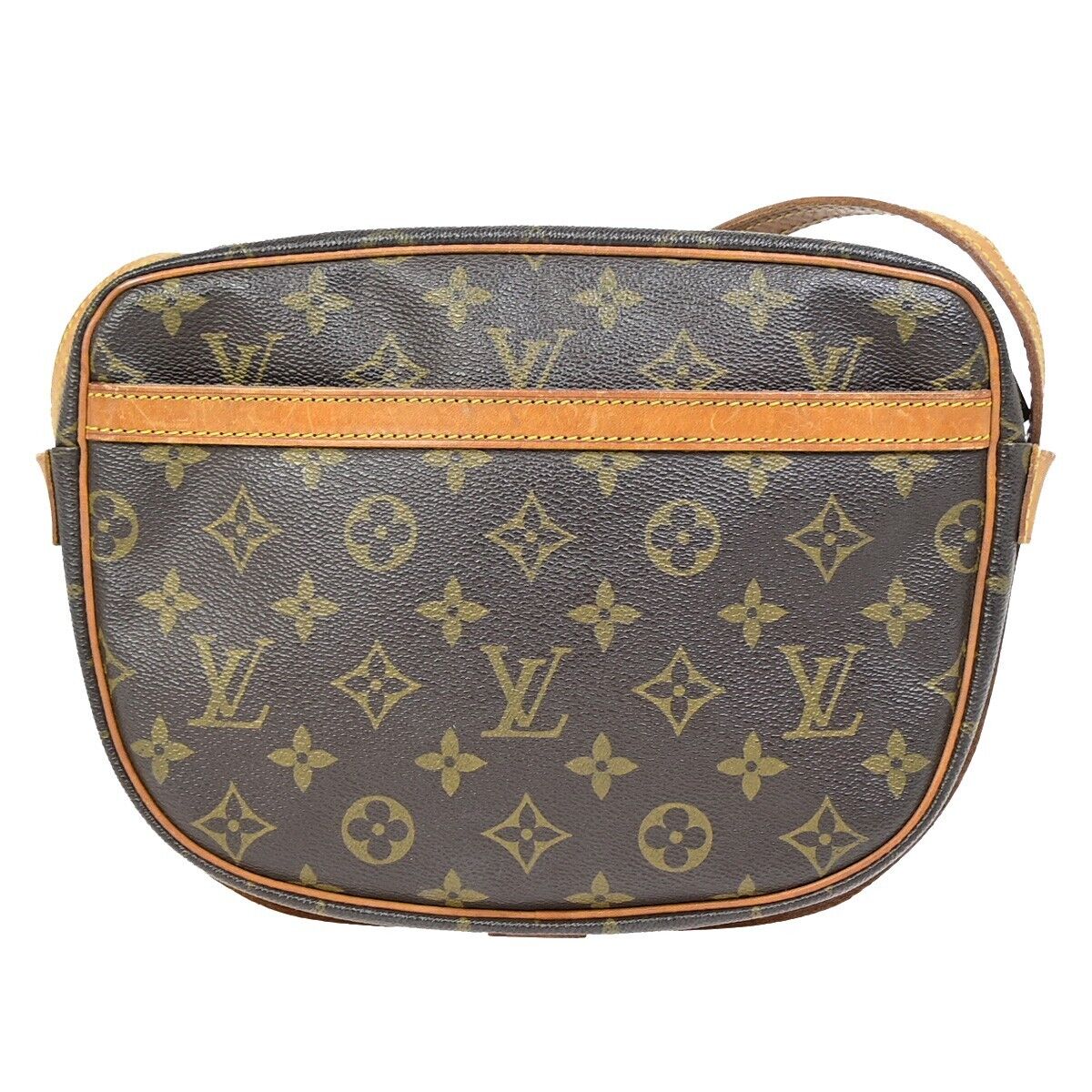 LOUIS VUITTON Jeune Fille MM Shoulder Bag Monogram Leather Brown M51226 33EB027