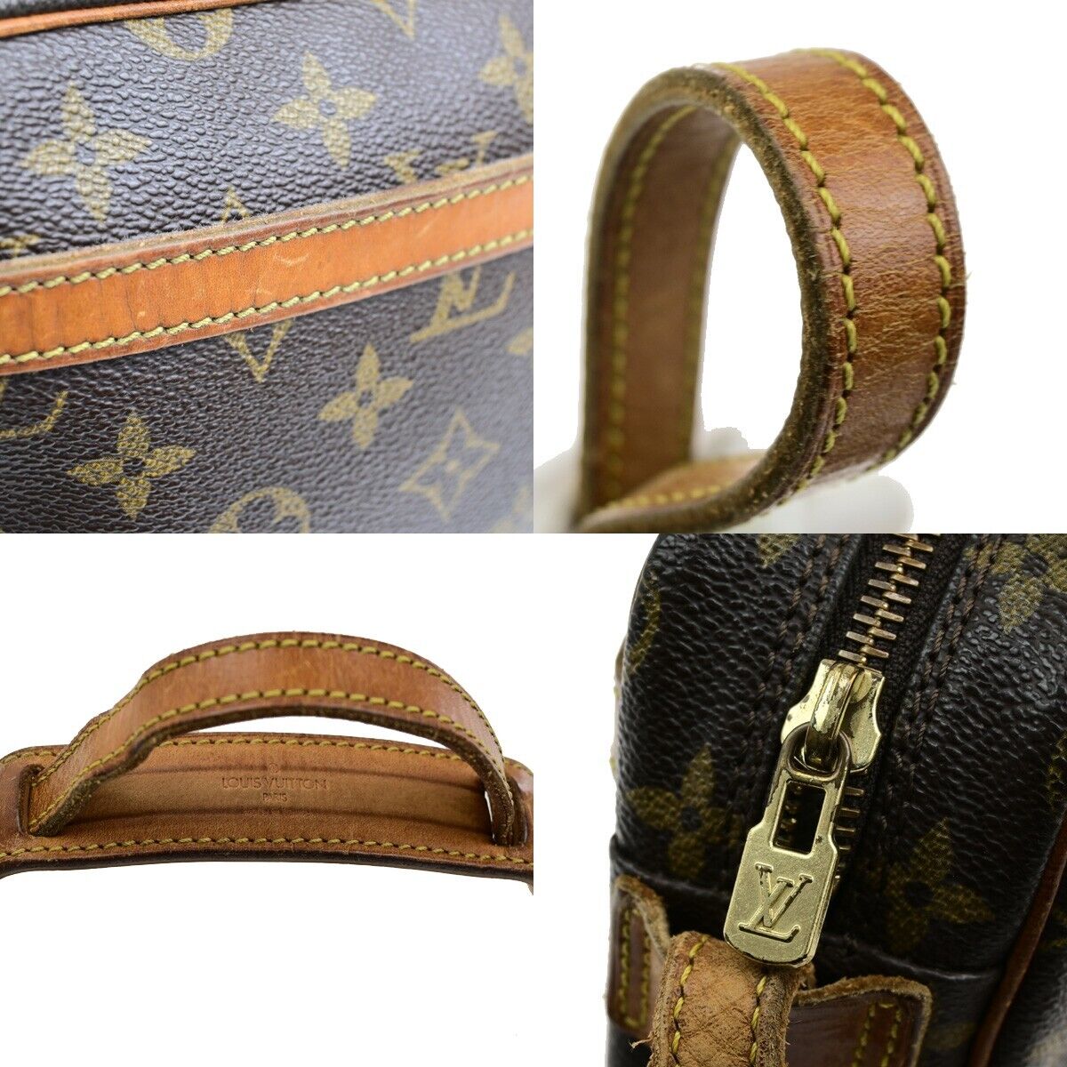 LOUIS VUITTON Jeune Fille PM Shoulder Bag Monogram Leather Brown M51227 61EE025