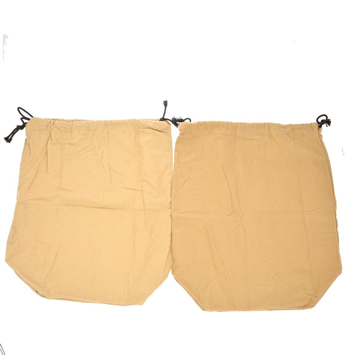 LOUIS VUITTON Logo 10 Set Dust Bag Drawstring Canvas Cotton Beige Brown 09EF813