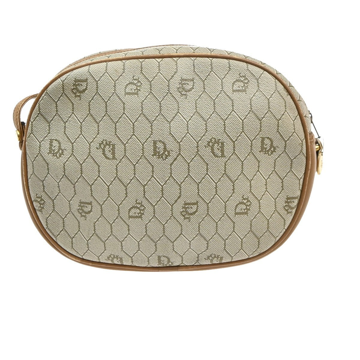 CHRISTIAN DIOR Logo Honeycomb Shoulder Bag PVC Leather BE BN GHW France 69MA651