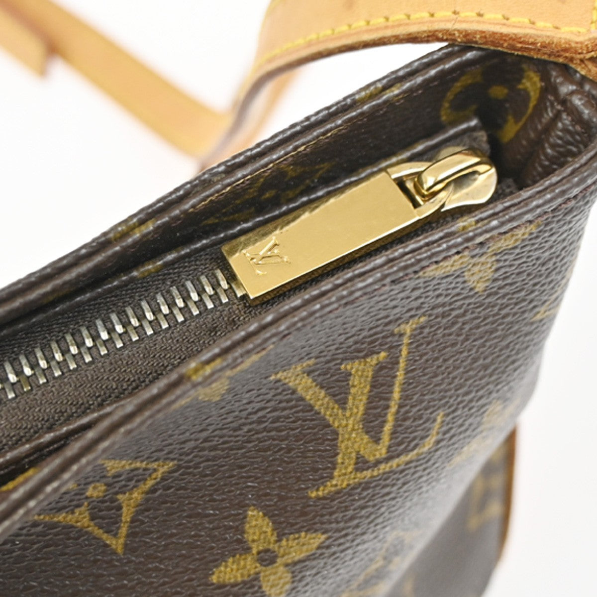 LOUIS VUITTON Logo Trotteur Shoulder Bag Monogram Leather Brown M51240 73YH916