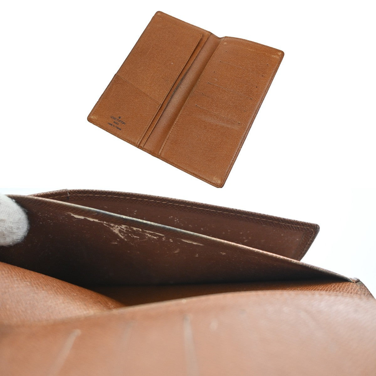 LOUIS VUITTON 3Set Bifold Wallet Key Case Monogram Epi Taiga Leather 01CA835