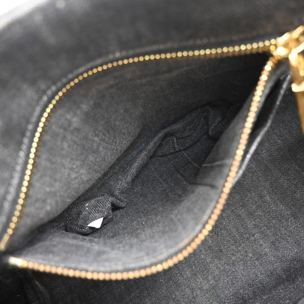 PRADA Logo Canapa 2Way Shoulder Hand Bag Canvas Leather Black GHW 77KP370