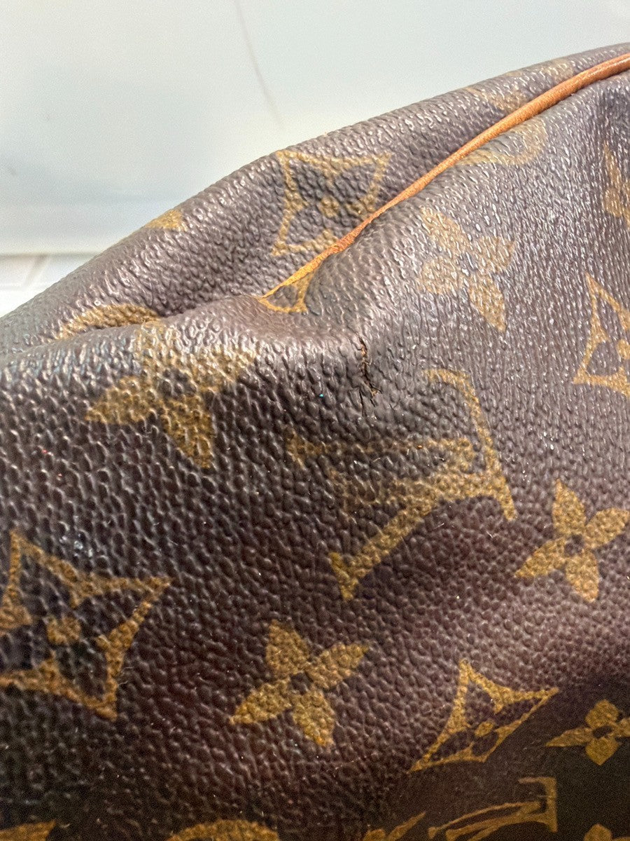 LOUIS VUITTON Speedy 30 Travel Hand Bag Monogram Leather Brown M41526 82YJ253