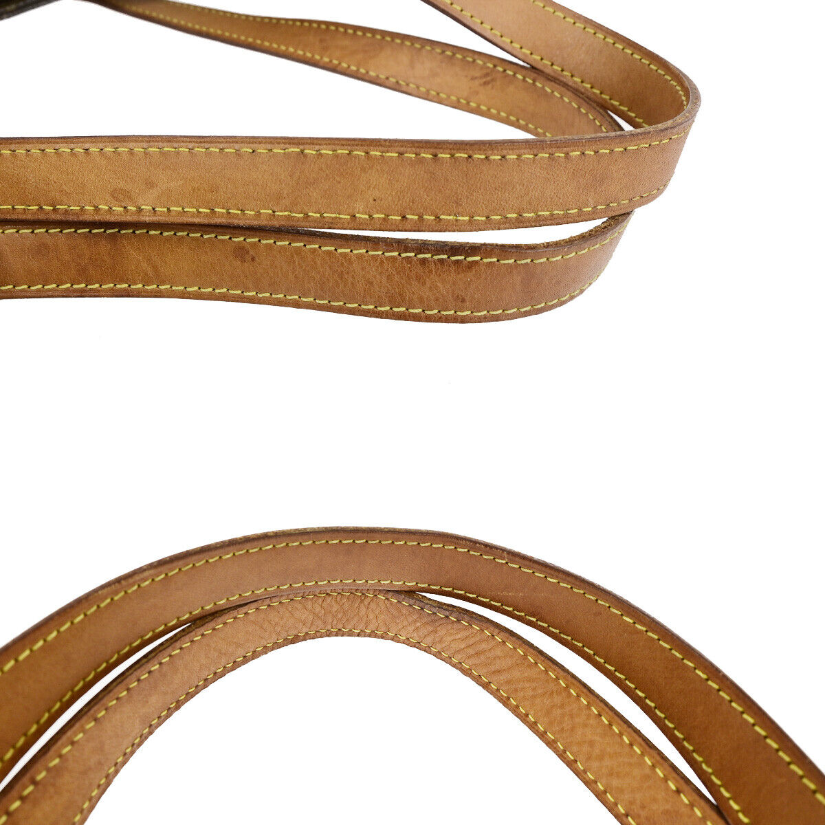 LOUIS VUITTON Logo Luco Shoulder Tote Bag Monogram Leather Brown M51155 87SJ459