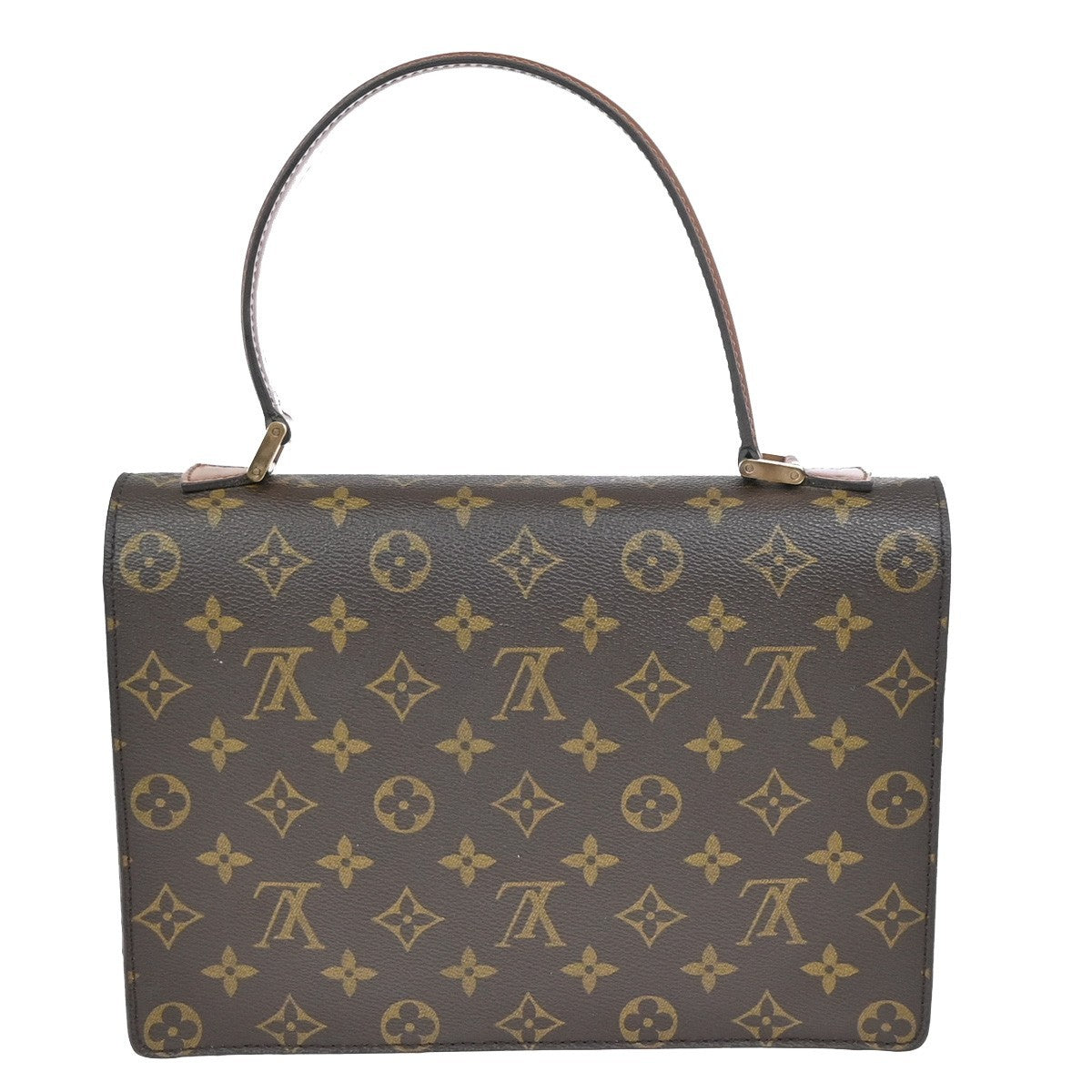 LOUIS VUITTON Concorde Hand Bag Monogram Leather Brown France M51190 98KC745