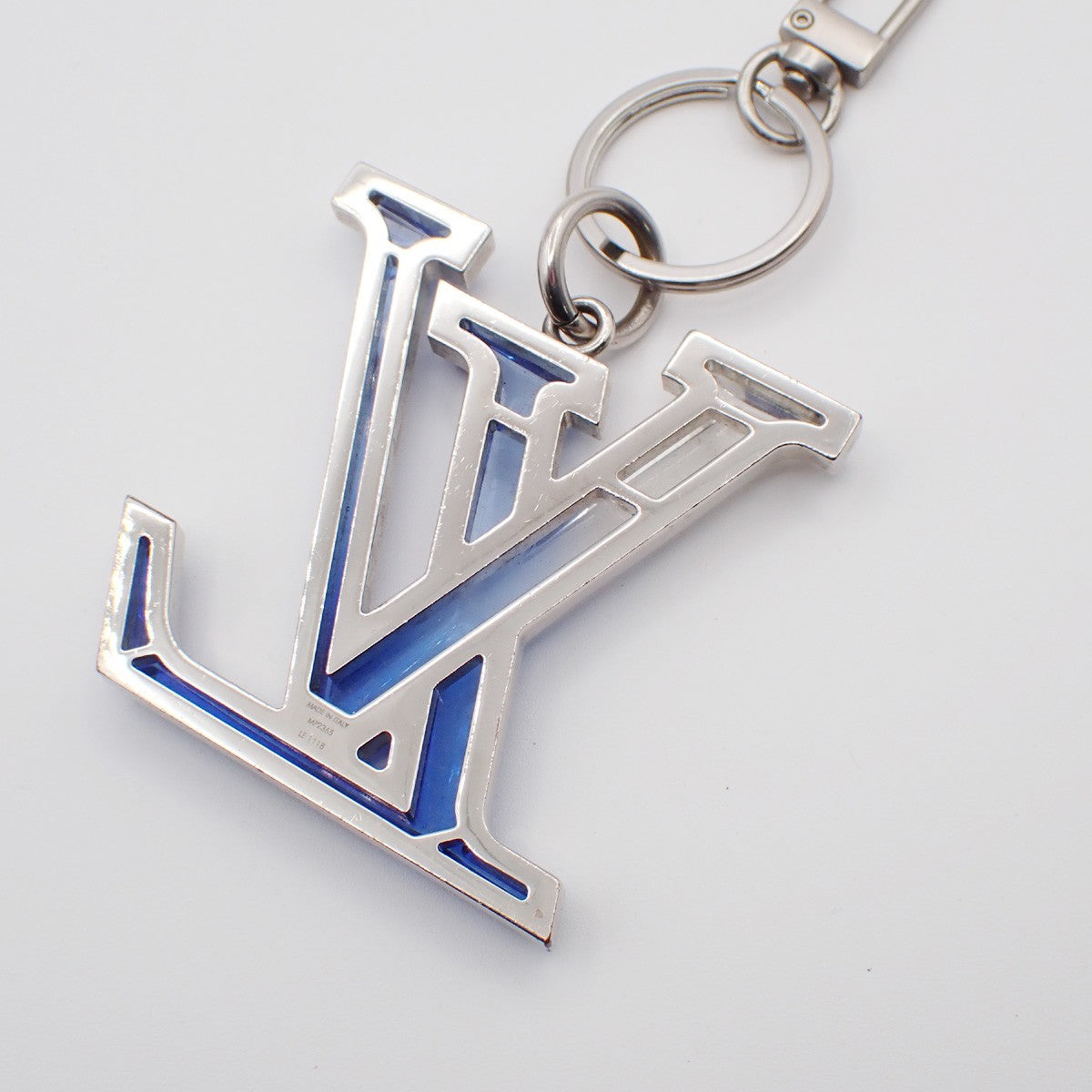 LOUIS VUITTON Bijoux Sac LV Prism Bag Charm Silver Blue MP2365 61KP566