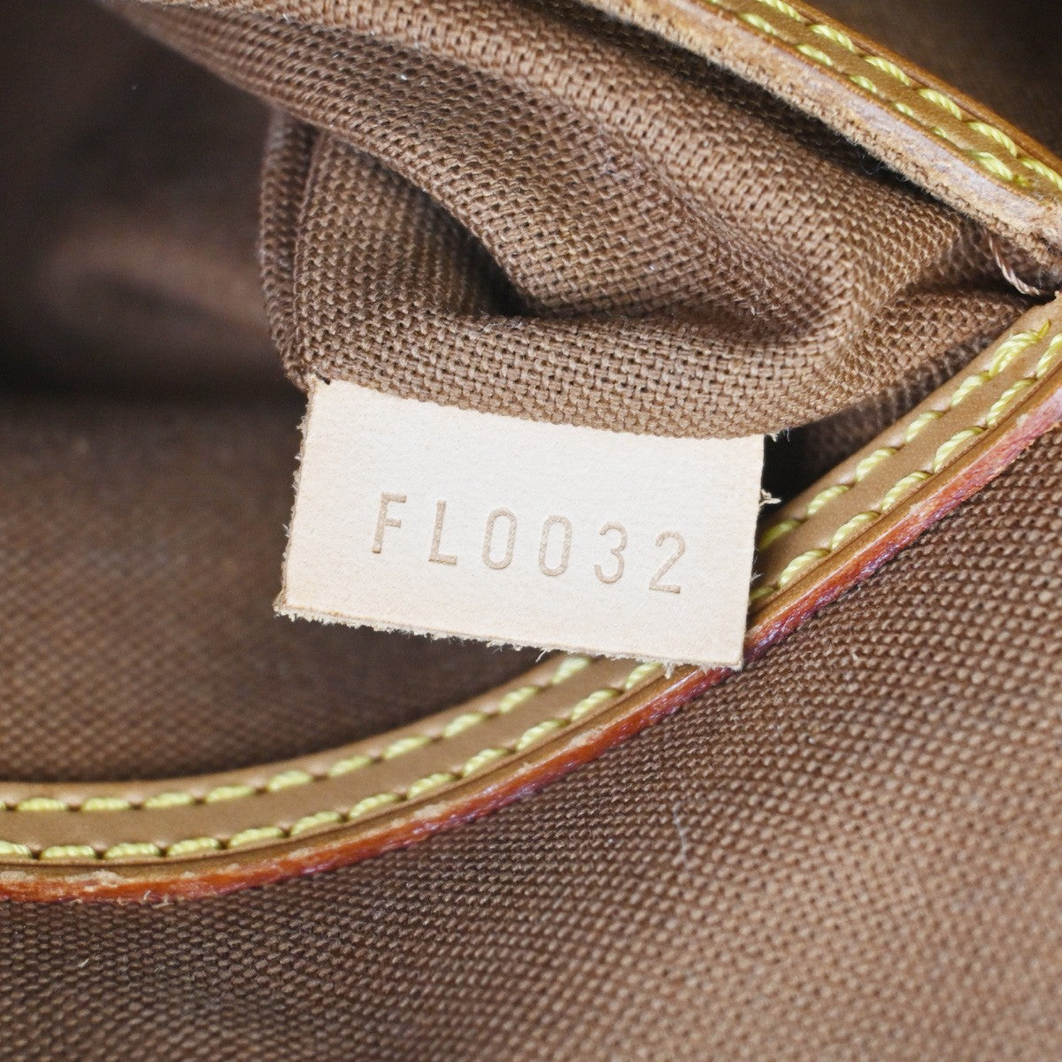 LOUIS VUITTON LV Logo Alma Hand Bag Monogram Leather Brown France M51130 73AA211