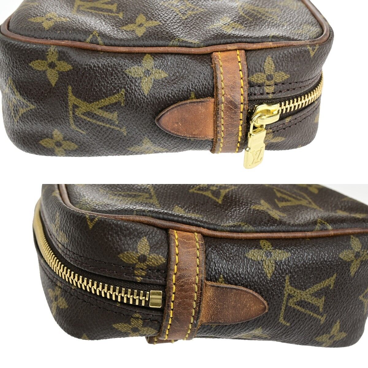 LOUIS VUITTON Compiegne 23 Clutch Hand Bag Monogram Leather Brown M51847 63FA723
